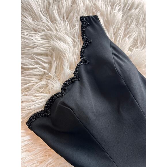 Cire Women's Embellished One Shoulder Maxi Dress Evening Party Black Size 6 - Picture 8 of 14